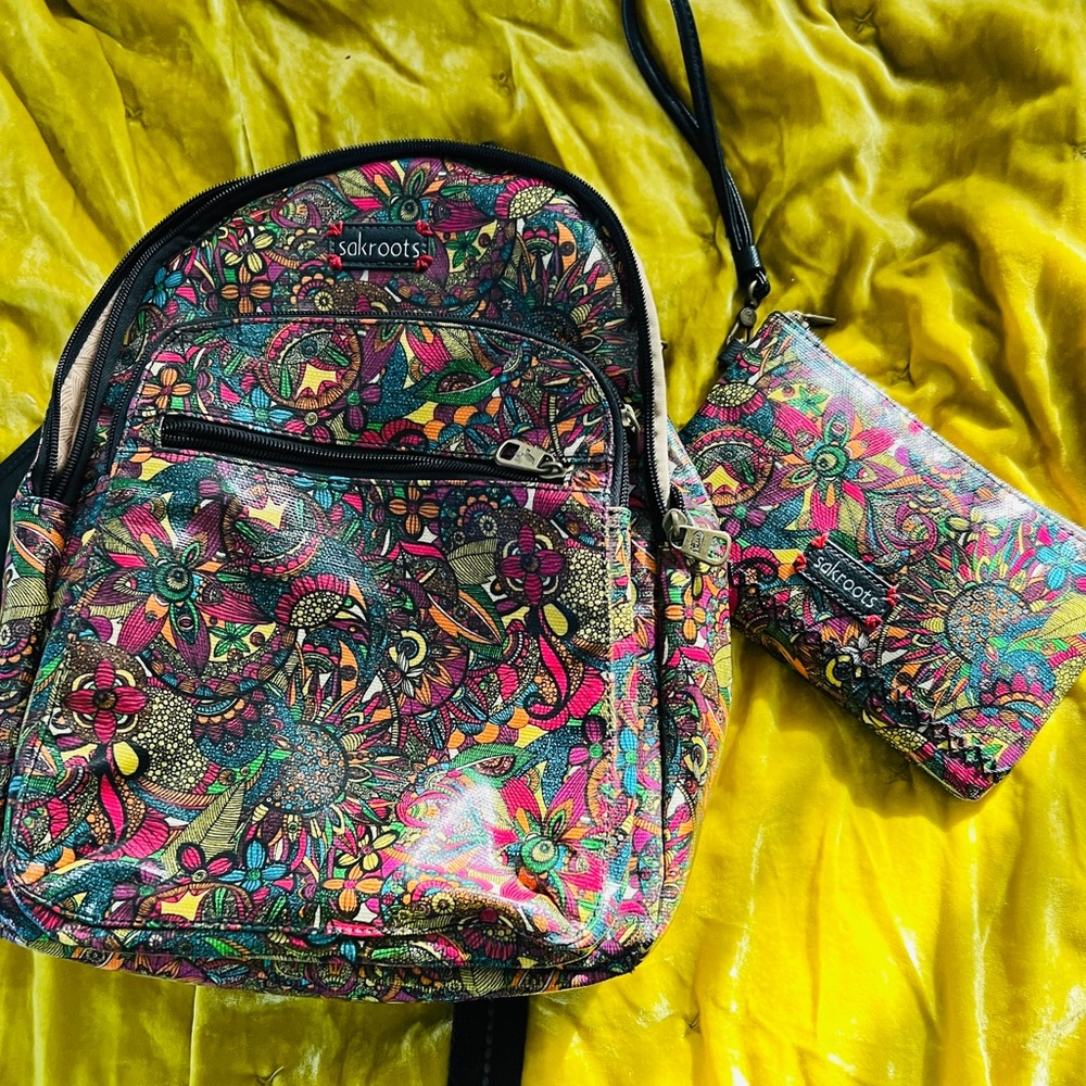 Sakroots Backpack & wristlet
